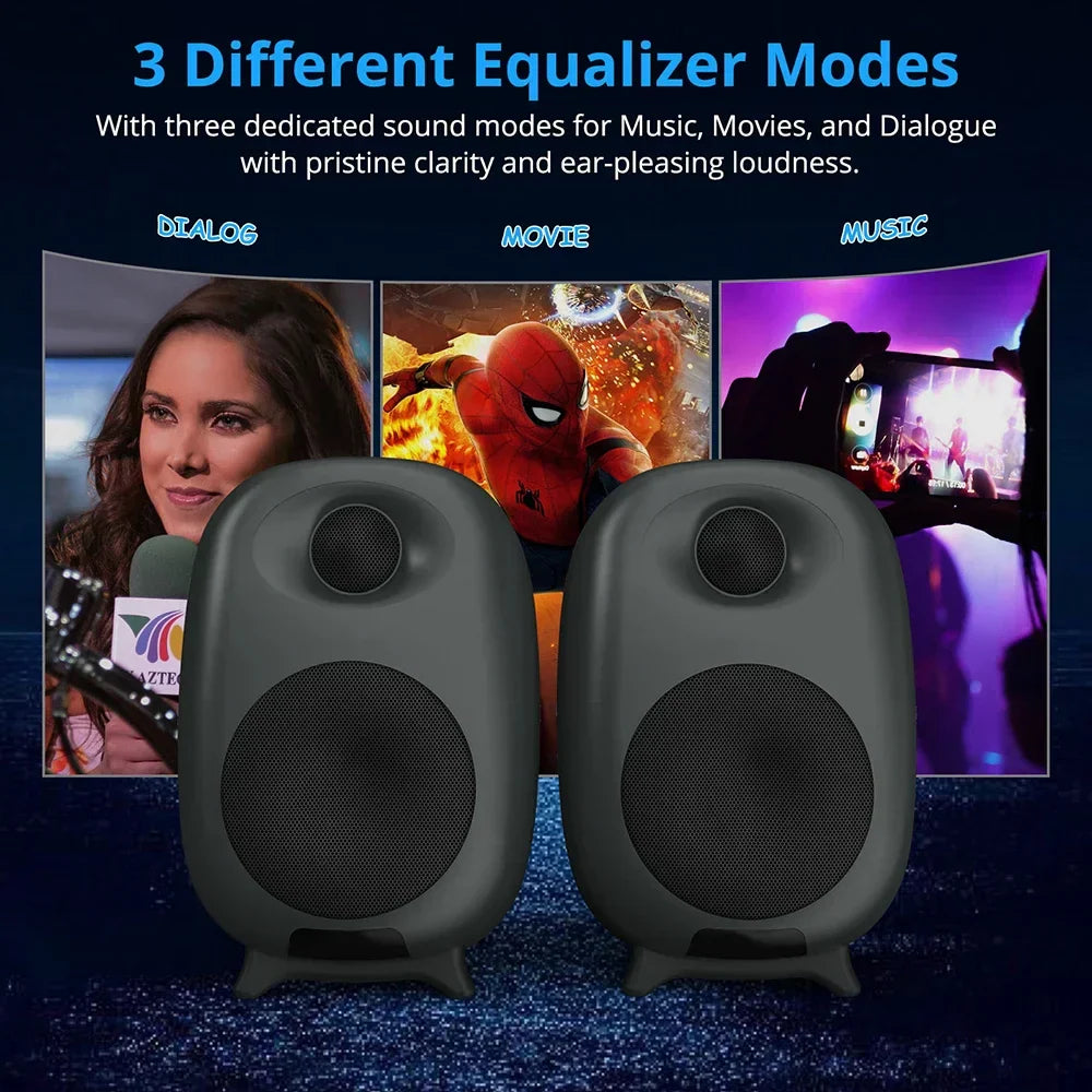 60W Gaming Bluetooth Speaker Soundbar for PC & TV (Black)