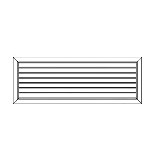 Pack of 4 Ductsure Door Relief Vent Grille Aluminium DG-A 300150