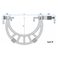 Insize Metric Outside Micrometer 400-500mm Range Series 3206-500